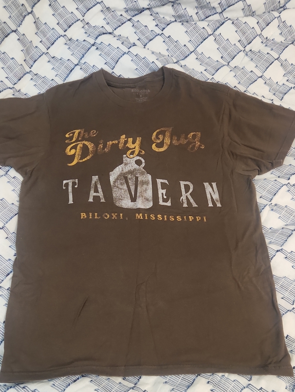 Sonoma Brown 'The Dirty Tug Tavern' Graphic Short Sleeve Tee